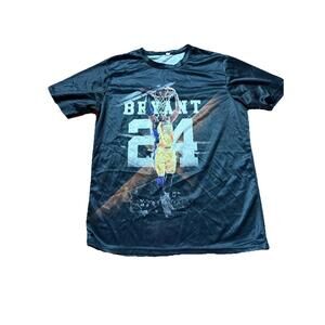 Kobe Bryant Black Mamba La Lakers Graphic T-Shirt Mens Size L Aop Basketball